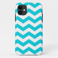 Blanco y modelo de zigzag de la aguamarina