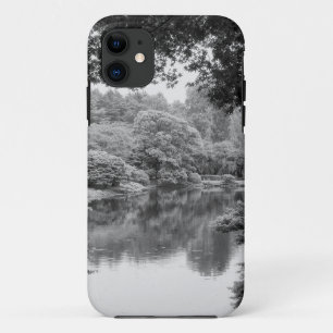 Funda Para iPhone 11 Blanco y negro, fresco, único y natural y lago