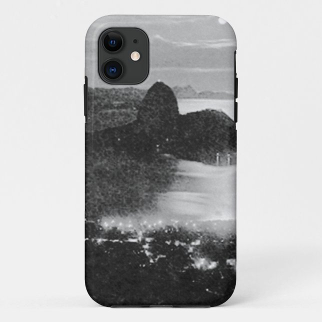 Funda De Case-Mate Para iPhone Blanco y negro - Río - Brasil (Reverso)