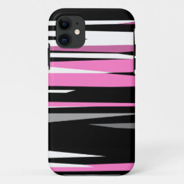 Funda Para iPhone 11 Blanco y negro rosa