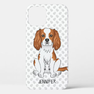 Funda Para iPhone 12 Blenheim Cavalier King Charles Spaniel & Nombre