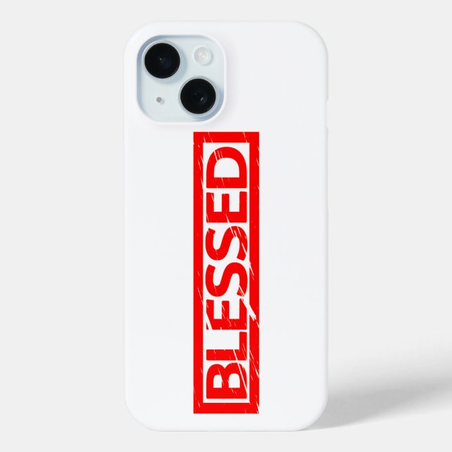 Funda De Case-Mate Para iPhone Blessed Stamp (Reverso )