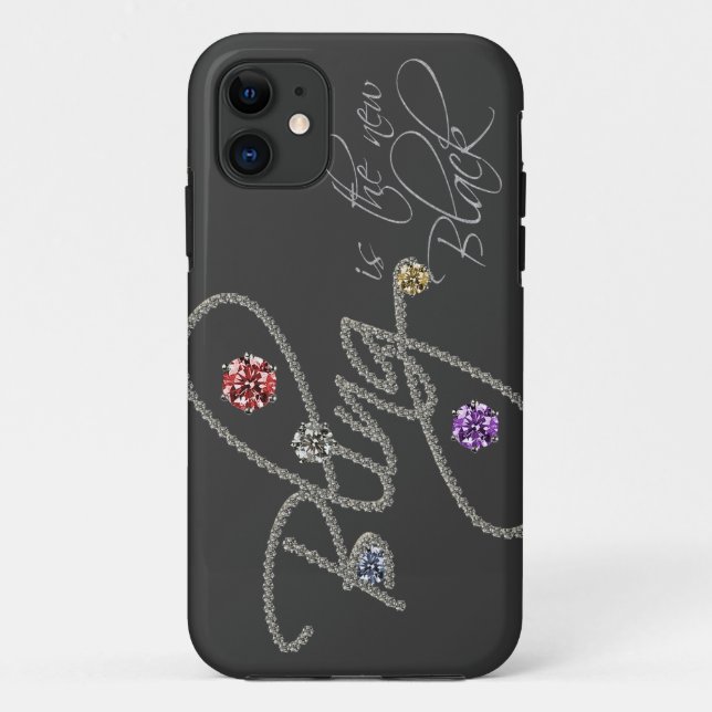 Funda De Case-Mate Para iPhone Bling es las nuevas falsas gemas diamante de (Reverso)