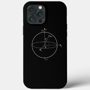 Funda Para iPhone 13 Pro Max Bloch Sphere   Física/Matemáticas de bits cuántico