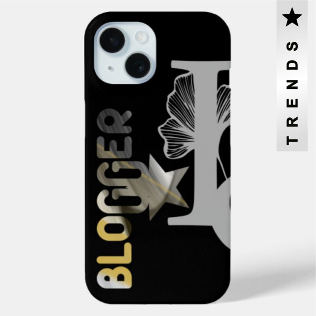 Funda De Case-Mate Para iPhone BLOGGER iPhone Cases Tendencia Resumen Blanco Negr (Subido por el creador)
