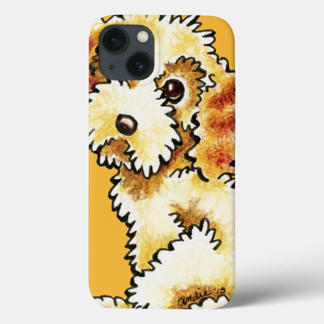 Funda De Case-Mate Para iPhone Blonde Cocker Spaniel Poodle Mix (Reverso)