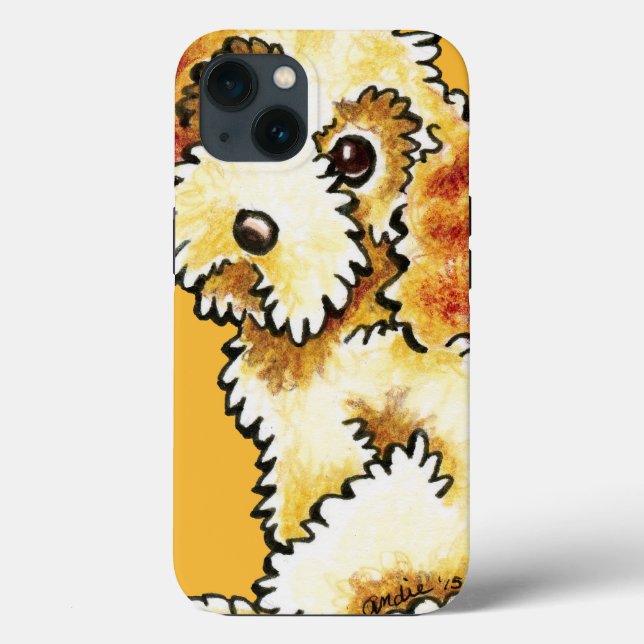Funda De Case-Mate Para iPhone Blonde Cocker Spaniel Poodle Mix (Reverso )