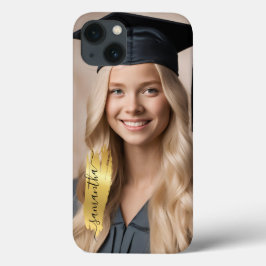 Funda Para iPhone 13 Blonde Girl Graduation Day 