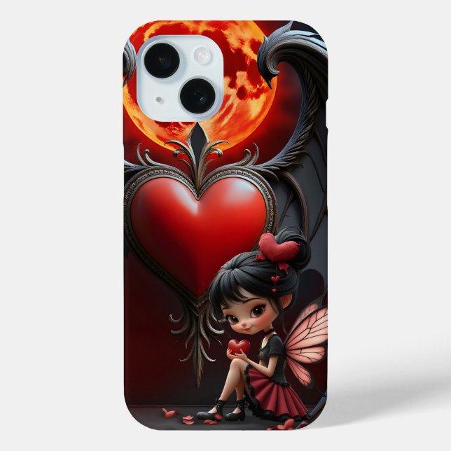 Funda De Case-Mate Para iPhone Blood Moon Valentine Fairy (Reverso )