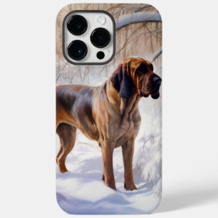 Funda Para iPhone 14 Pro Max De Case-Mate Bloodhound Deja que nieve Navidad