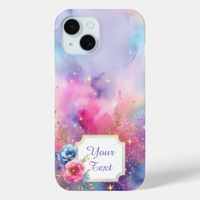 Funda De Case-Mate Para iPhone Bloom galáctico personalizado (Reverso )