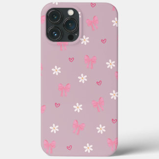 Funda Para iPhone 13 Pro Max Bloom Rubor - Estuche de teléfono floral rosa lind