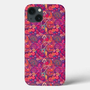 Funda Para iPhone 13 Bloom Rubor: Patrón de jardín rosado artístico