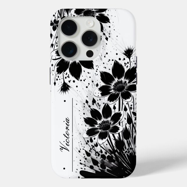 Funda De Case-Mate Para iPhone Bloom salpicado de tinta (Reverso )