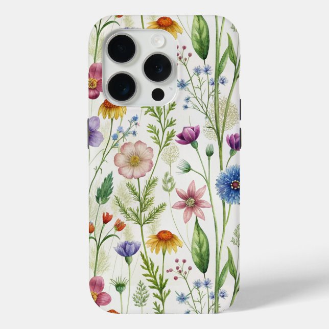 Funda De Case-Mate Para iPhone Bloom Wildflowers (Reverso )