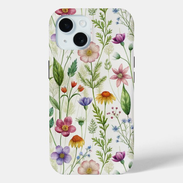 Funda De Case-Mate Para iPhone Bloom Wildflowers (Reverso )