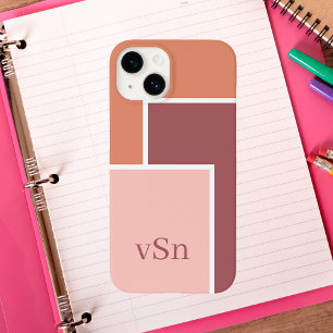 Funda Para iPhone 14 De Case-Mate Bloque de color rosa y rosa de Rubor minimalista