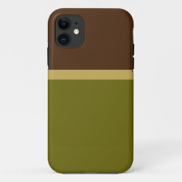 Funda Para iPhone 11 Bloque de color verde ocre de color verde ocre mod