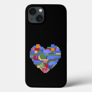 Funda Para iPhone 13 Bloque de constructor maestro ladrillo edificio co