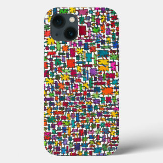 Funda Para iPhone 13 Bloques conectados coloridos