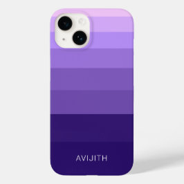 Funda Para iPhone 14 De Case-Mate Bloques de color de moda índigo señales personaliz
