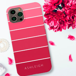 Funda Para iPhone 14 De Case-Mate Bloques de color monocromático magenta simple rosa