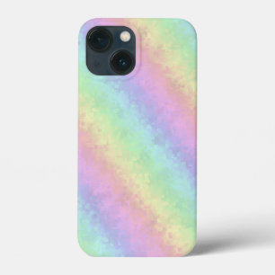Funda Para iPhone 13 Mini Bloques de colores pasteles arte arcoiris en 3D