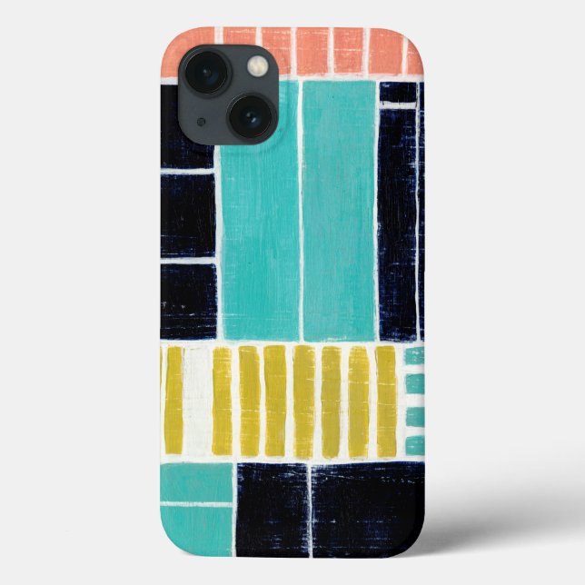 Funda De Case-Mate Para iPhone Bloques geométricos (Reverso)