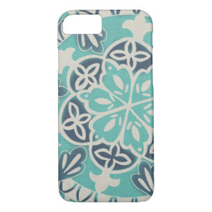 Funda Para iPhone 8/7 Blue Batik Tile I