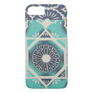 Funda Para iPhone 8/7 Blue Batik Tile II