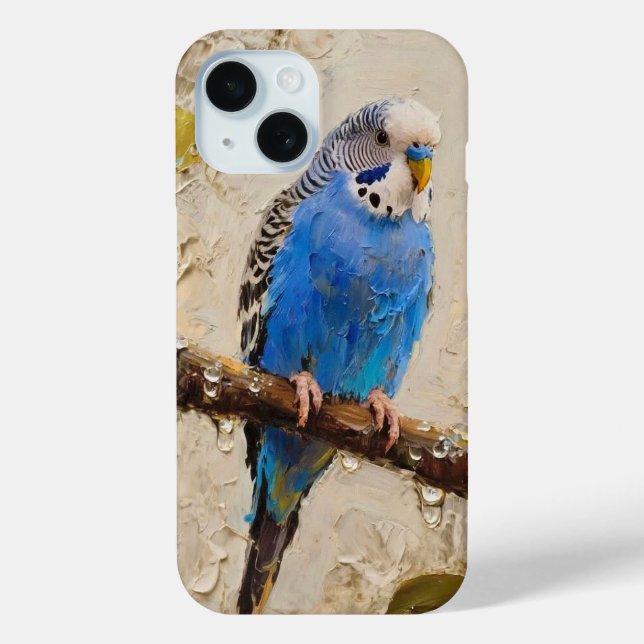 Funda De Case-Mate Para iPhone Blue Budgie (Reverso )