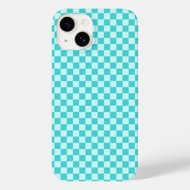 Funda De Case-Mate Para iPhone Blue Combination Classic Checkerboard de STaylor (Reverso )