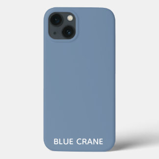 Funda Para iPhone 13 Blue Crane color azul nombre Funda-Mate iPhone Est