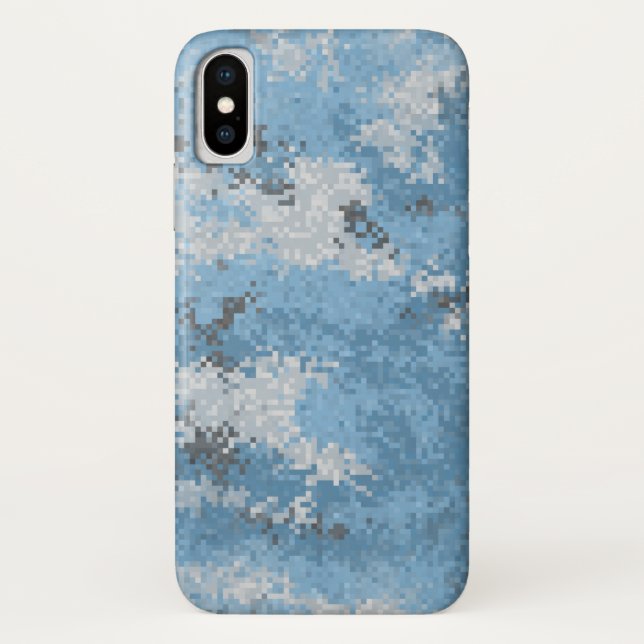 Funda De Case-Mate Para iPhone Blue Digi Camo (Reverso)