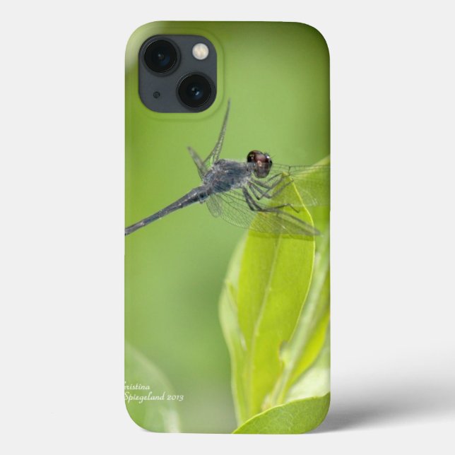 Funda De Case-Mate Para iPhone Blue Dragonfly on hojas estuche para iPad (Reverso)