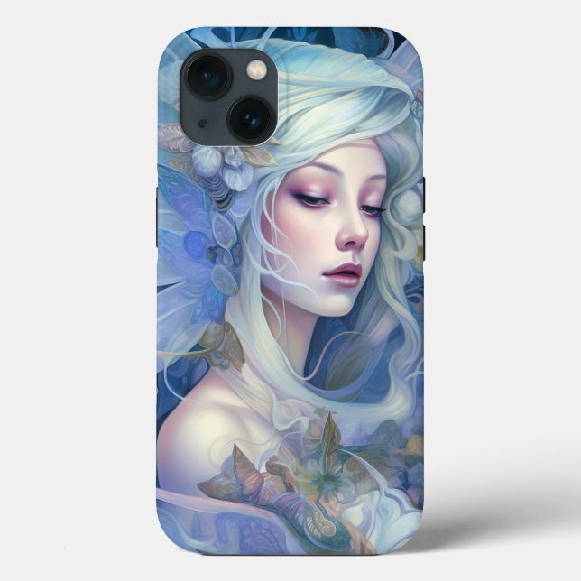 Funda De Case-Mate Para iPhone Blue Fairy Fantasy Art (Reverso )