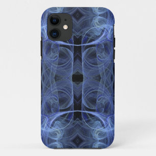 Funda Para iPhone 11 Blue Fractal iPhone 5 Funda-Mate apenas ahí