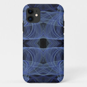 Funda Para iPhone 11 Blue Fractal iPhone 5 Funda-Mate ID