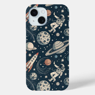 Funda Para iPhone 15 Blue Galaxy Adventure