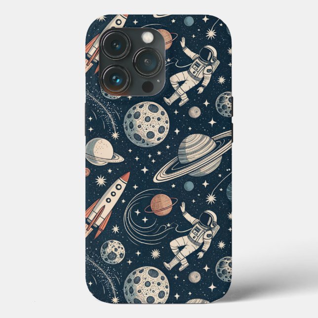 Funda De Case-Mate Para iPhone Blue Galaxy Adventure (Reverso )