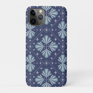 Funda Para iPhone 11 Pro Blue Geometric shapes Pattern