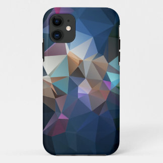Funda Para iPhone 11 Blue Green Resumen Pirámide Art Funda-Mate iPhone 