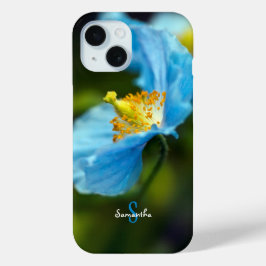 Funda Para iPhone 15 Blue Himalayan Poppy Phone case