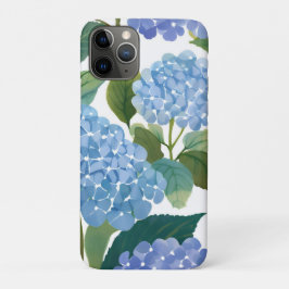 Funda Para iPhone 11 Pro Blue Hydrangeas | Beautiful Floral Bush