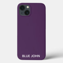 Blue John color púrpura nombre Funda-Mate iPhone E