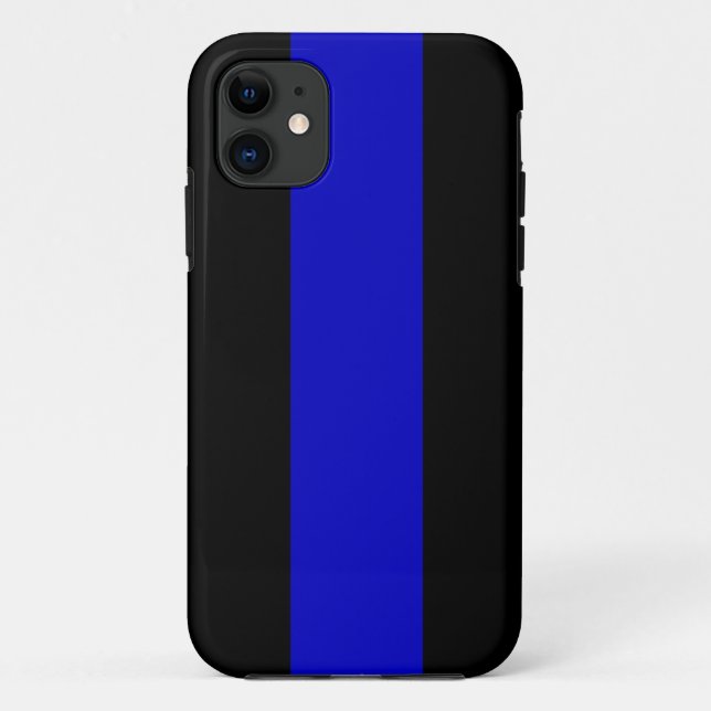 Funda De Case-Mate Para iPhone Blue Line fino (Reverso)