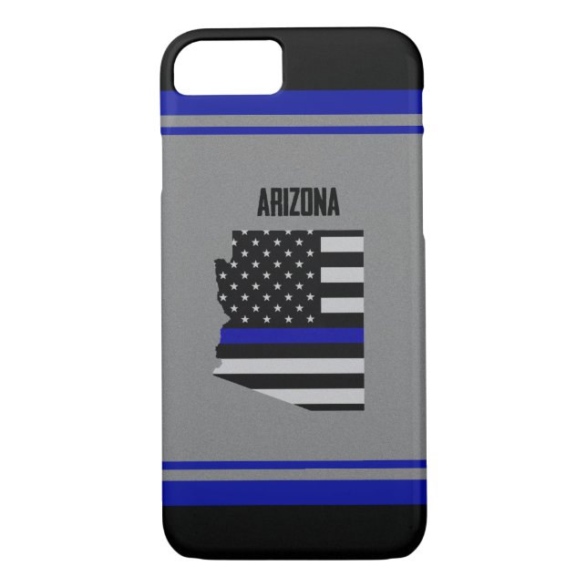 Funda De Case-Mate Para iPhone Blue Line fino Arizona (Reverso)