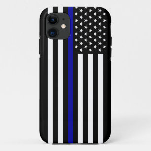 Funda Para iPhone 11 Blue Line fino limpia la bandera