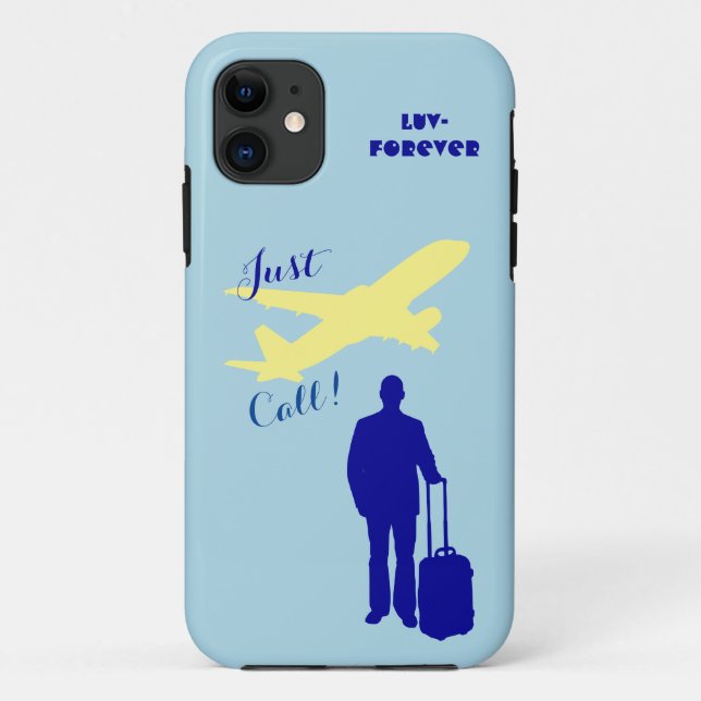 Funda De Case-Mate Para iPhone Blue Luv Forever (Reverso)