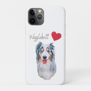 Funda Para iPhone 11 Pro Blue Merle Wiggle Butt Aussie